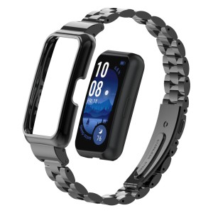 (LanQii) バンド Huawei Band 9 / Huawei Band 8 対応 バンド ステンレスメタル おしゃれ 交換バンド クイックリリースボタン アクセサリ