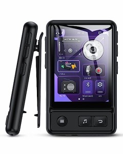 MP3プレーヤー Bluetooth5.3 ウォークマン クリップ式 運動用 2.4インチタッチパネル搭載 Hi-Fiロスレス音質 スピーカー搭載 32GBカード