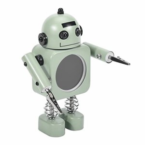 Oidnvay ロボットスマートデジタル目覚まし時計、温度表示スヌーズモード、デスクトップ時計、子供用ギフト、ホームベッドルーム（グリー