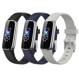 (CHULN) For Fitbit Luxe バンド のシリコンベルト、互換性Fitbit Luxのある防水性、通気性、ソフトなスポーツベルト換えバンド