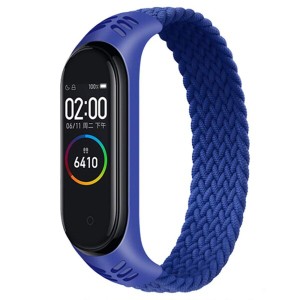 (Leishouer) コンパチブル Xiaomi Mi Band 7 6 5 Mi Band 4 3 バンド ナイロン編組ブレスレット弾性 リストバンドスポーツ 交換用 ブレス