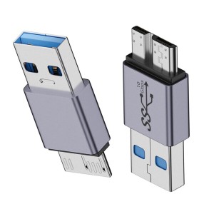 NFHK USB-C USB 3.1 Type A オス - Micro USB 3.0 オス データアダプター 10Gbps データ電源 ノートパソコン SSD ディスク用