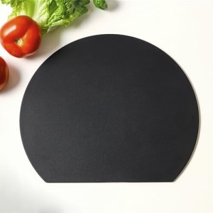 Goray 公式 丸いまな板 俎板 エラストマー - まな板 黒 かまぼこ型まな板 食洗機対応 耐熱 (大(35×29cm))