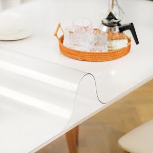 テーブルマット透明 テーブルクロス90*150cm 透明 PVC デスクマット マット テーブルカバー ビニールマット ビニール クリア 長方形 汚れ