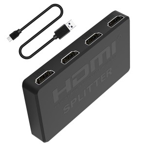 HDMI 分配器 1入力 4出力 yangoo 同時出力 HDMI スプリッター ハブ 4画面 hdmi 増設 オーディオ同期 4K 3D 1080p 複数出力 ミラーモード 