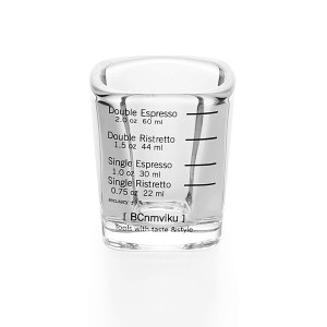 エスプレッソ ショットグラス 耐熱ガラス製 計量カップ お酒グラス オンスカップ ワイングラス 1個 リキュール、ウイスキーウォッカ用 居