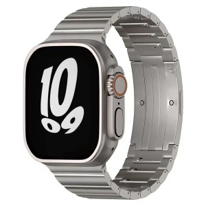 コンパチブル apple watch バンド apple watch リンクブレスレット チタン製 取り外しボタン 軽量 丈夫 調整工具不要 iWatch SE/Series U