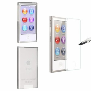 に適用する Apple iPod Nano 7 8 8th 8G 第 7 世代第 8 世代ソフトクリア TPU 保護スキンケースカバー + 液晶保護フィルム (両面保護)