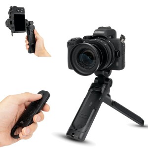 JJC 三脚グリップ Nikon ML-L7 互換 ワイヤレスリモート ワイヤレスシューティンググリップ 軽量 自撮り棒 ミニ ビデオ三脚グリップ VLOG