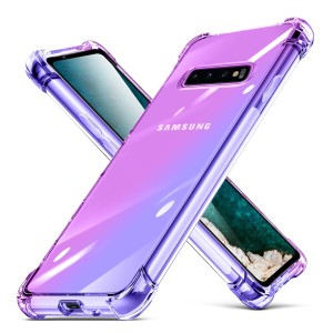 Galaxy S10 PLUSケース 耐衝撃 クリア tpu 透明 スリム 薄型Galaxy S10 PLUS カバーシリコン 指紋防止 米軍MIL規格取得 衝撃吸収 滑り止