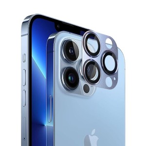 Joolin レンズ保護フィルムiPhone 13 Pro/iPhone 13 Pro Max用 カメラフィルム カメラ保護カバー アルミ合金製 傷防止 アイフォン13プロ/