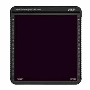 H&Y 角型フィルター NDフィルター ND32 100x100mm Kシリーズ Square ND32 (5段分減光) マグネットフレーム付 帯電防止 防汚 撥水 防傷 低