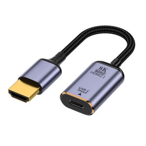 xiwai USB-C Type C メスソースからHDMIシンク HDTVケーブル 8K@60hz 4K@120hz タブレット&電話&ノートパソコン用