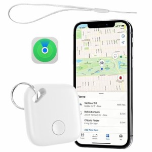 紛失防止タグ 小さい スマートトラッカー 電池交換 紛失防止トラッカー 小型 置き忘れ防止 超軽量 キーホルダー式 交換用電池付き高耐久 