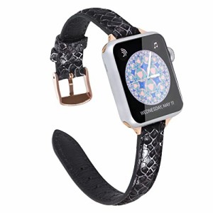 Handodo for Apple Watch バンド レザー 柄 メンズ レディース 8/7/SE/6/5/4/3/2/1 おしゃれ パイソン アップルウォッチ バンド 革 iWatc