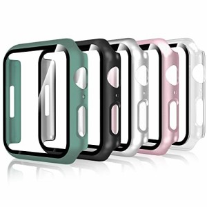 BigqinApple Watch Series 9/8/7 45mm 対応 ケースと保護フィルム 一体型 全面保護カバー 極薄軽量 指紋防止 高透過率 擦り傷防止 取扱簡