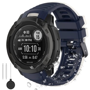 シリコンバンド 対応Garmin（ガーミン） Instinct 2X /Instinct 2X Tactical Edition 交換バンド スポーツバンド シリコン製 ベルト 防水