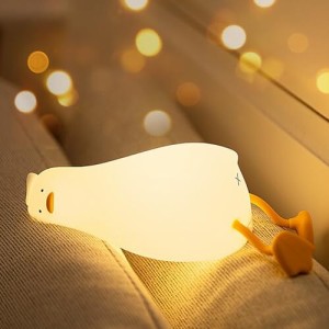 YzzYzz ナイトライト 室内 ベッドサイドランプ 授乳ライト シリコンライト かわいい アヒルライト LED ベッドサイドライト 子供 間接照明