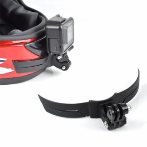 Akeipho オートバイヘルメット顎マウントキット 粘着マウント ヘルメットチンホルダー、アクションカメラ ゴープロ Gopro Hero 12 11 10 