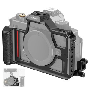 NEEWER ハーフケージ Zfカメラ専用 フォームフィットレトロカメラビデオリグ ハンドグリップ付き HDMI ケーブルクランプ Arca タイプ QR 