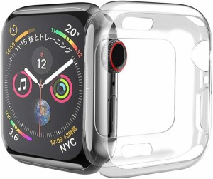 コンパチブル Apple Watch Series6/SE/5/4 ケース アップルウォッチ カバー 44mm メッキ TPU ケース 耐衝撃性 超簿 脱着簡単 アップルウ