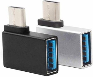 Access  USB-C → USB 3.0 アダプタ USB Type C (サンダーボルト 3 対応) USB A 3.0 (メス) コネクタ コンバーター 直角OTG データ転送 +