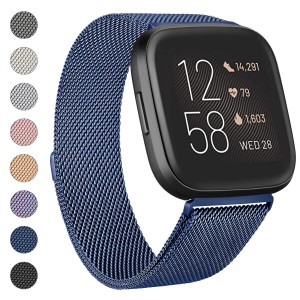 (YGTBSR) コンパチブル Fitbit Versa 2 バンド、Fitbit Versa バンド、Fitbit Versa Liteバンド、Fitbit Versa SE バンド ミラネーゼ 交