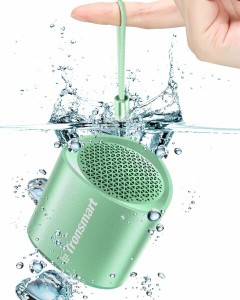 Tronsmart Bluetoothスピーカー IPX7 防水, 小型 T-W-S ブルートゥース ワイヤレス ステレオサウンド, 携帯 お風呂 アウトドアキャンプ (