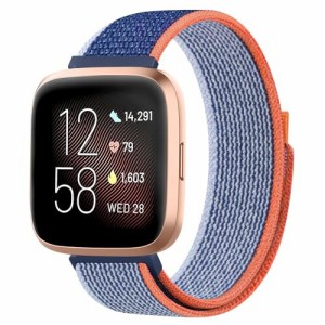 (YGTBSR) コンパチブル Fitbit Versa 2 / Fitbit Versa/Fitbit Versa Lite/Fitbit Versa SE バンド ナイロン 交換ベルト 柔らかい ナイロ