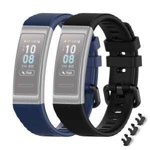 CHULN ベルトFor Huawei Band 4 Pro /3 Pro/ 3バンド、Huawei Band 4 Pro /3 Pro/ 3用のある防水性、通気性、ソフトなスポーツベルト換え