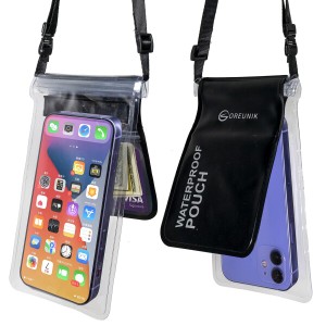 Oreunik防水電話バッグ(2パック), iPhone 15 14 13 12 Pro Max Samsung Galaxy s11/s10/s9 用防水ケース,スクリーンタッチセンシティブ,2