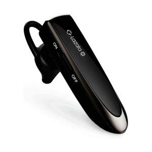 Glazata 日本語音声ヘッドセット Bluetooth 5.1片耳イヤホン Qualcomm社製スマートチップ3020搭載 、長持ち20時間通話可能，マイク内蔵 
