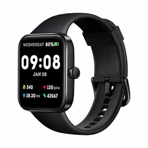 ADROITLARK スマートウォッチ 1.69インチ大画面 腕時計 smart watch 活動量計 5ATM防水 睡眠 心拍数 ?数? 目覚まし時計 着信＆メッセージ