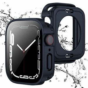 Apple Watch 用 防水ケース 40mm アップルウォッチ カバー 直角エッジデザイン 保護 アップルウォッチ Series SE/6/5/4 カバー ガラスフ