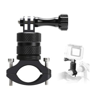 ヒーローGoPro用ParaPaceマウンテンバイクマウントGoPro 10/9/8/7/6/5s / 5 / 4s / 4/3 +、360度回転アルミバイクハンドルバーホルダー自