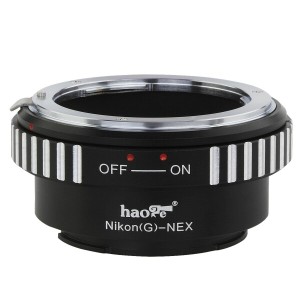 Haoge レンズマウントアダプター Nikon G/F/AI/AIS/Dマウントレンズからに適用Sony EマウントNEXカメラへ a3000 a3500 a5000 a5100 a6000
