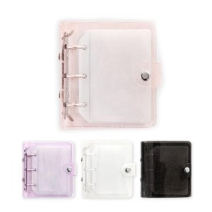 2NUL 3 RING Polaroid Album for INSTAX MINI - 名刺ケース ポラロイド写真フォトチケット保管 写真集 文房具 韓国 (Violet)