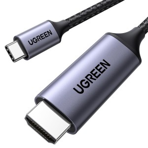 UGREEN USB Type C HDMI 変換ケーブル 1.5M 4K@60Hz USB C HDMI 変換 Thunderbolt 3/4 MacBook/MacBook Air/MacBook Pro/Galaxyなど対応