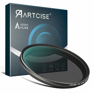 ARTCISE ND2-400フィルター サーキュラー 可変NDフィルター 77mm 減光フィルター 超薄型コントラスト 多層ナノコーティング 色ムラなし 