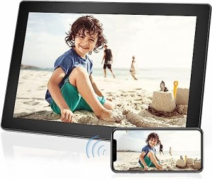 FamBrow デジタルフォトフレーム WiFi 10インチ FHD 1920*1080解像度 16GB内蔵メモリー タッチパネル IPS広視野角 USB/SDカード対応 写真