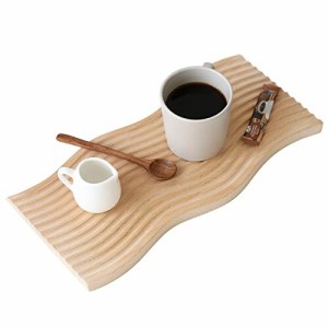 Enkrio 木製 トレー サービングトレイ ウッドプレート コーヒーテーブル装飾 トレイパンプレート フルーツサラダ大皿 パン 皿 シャルキュ