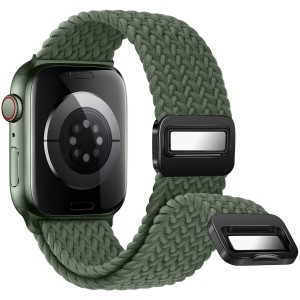 (Sunhel) コンパチブル アップルウォッチ バンド Apple Watch バンド 磁気吸着式バックル 強力な磁石 ナイロン素材 編み込み ソロループ 