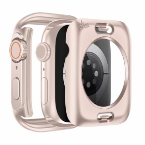 TEMEDO 対応 Apple Watch ケース 44mm 対応 Apple Watch Ultra風ケース 一体型 アップルウォッチ カバー 防水 360ど度 Apple Watch カバ