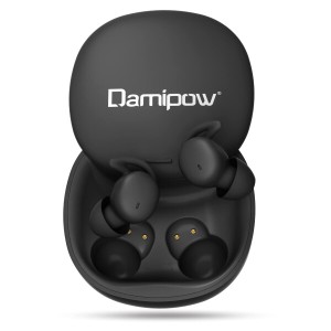 Damipow 寝ホン ワイヤレス 睡眠用イヤホン 超小型 寝ながら 完全ワイヤレスイヤホン カナル型 高遮音性 痛くない 柔軟性高 マイク内蔵 