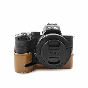 kinokoo Nikon Z50 ケース カメラケース ボディケース バッテリーの交換でき 三脚ネジ穴付き(ブラウン)