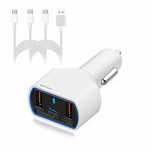 BatPower 120W PD USB C 車載充電器 ラップトップ カーチャージャー （20V~5V 対応 USB-C Laptop 車の充電器 ）New MacBook Pro Air USB 