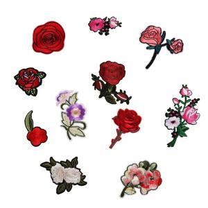 Daimay 11 PCS パッチのアイアン 刺繍アロク 花刺繍パッチステッカー 装飾衣類、バックパック、帽子、ジーンズ、靴、ジャケット、ハンド