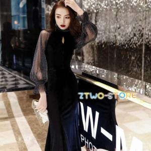 結婚式 パーティー シースルー ドレス シフォン スリット GI5786EW01791_fw_thumbM.jpg