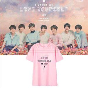 防弾少年団(BTS) - J4    BTS love  yourself  Tシャツ BTS LOVE YOURSELF Tシャツ WORLD TOUR 黒 - メルカリ