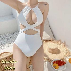 【MAGDA BUTRYM】海外セレブ愛用◎ バックカットアウト水着 水着 海外 セレブ 三角ビキニ 体型カバー 白 リゾート セット